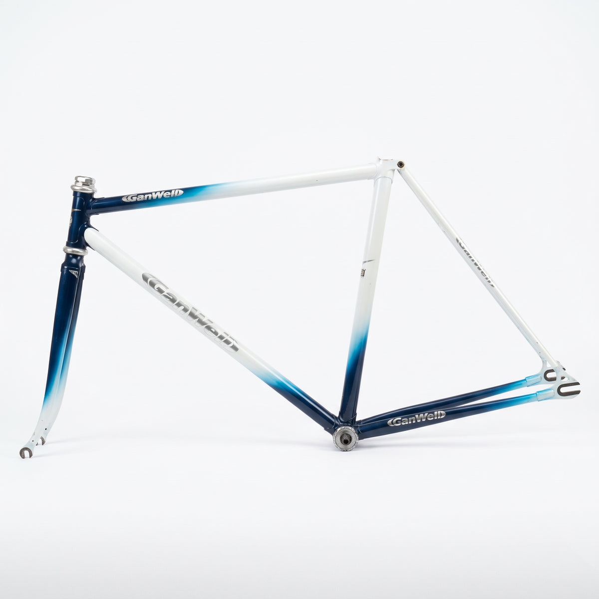 Gan Well Track Frame — 520mm TT / 470mm ST, White/Blue (Used)