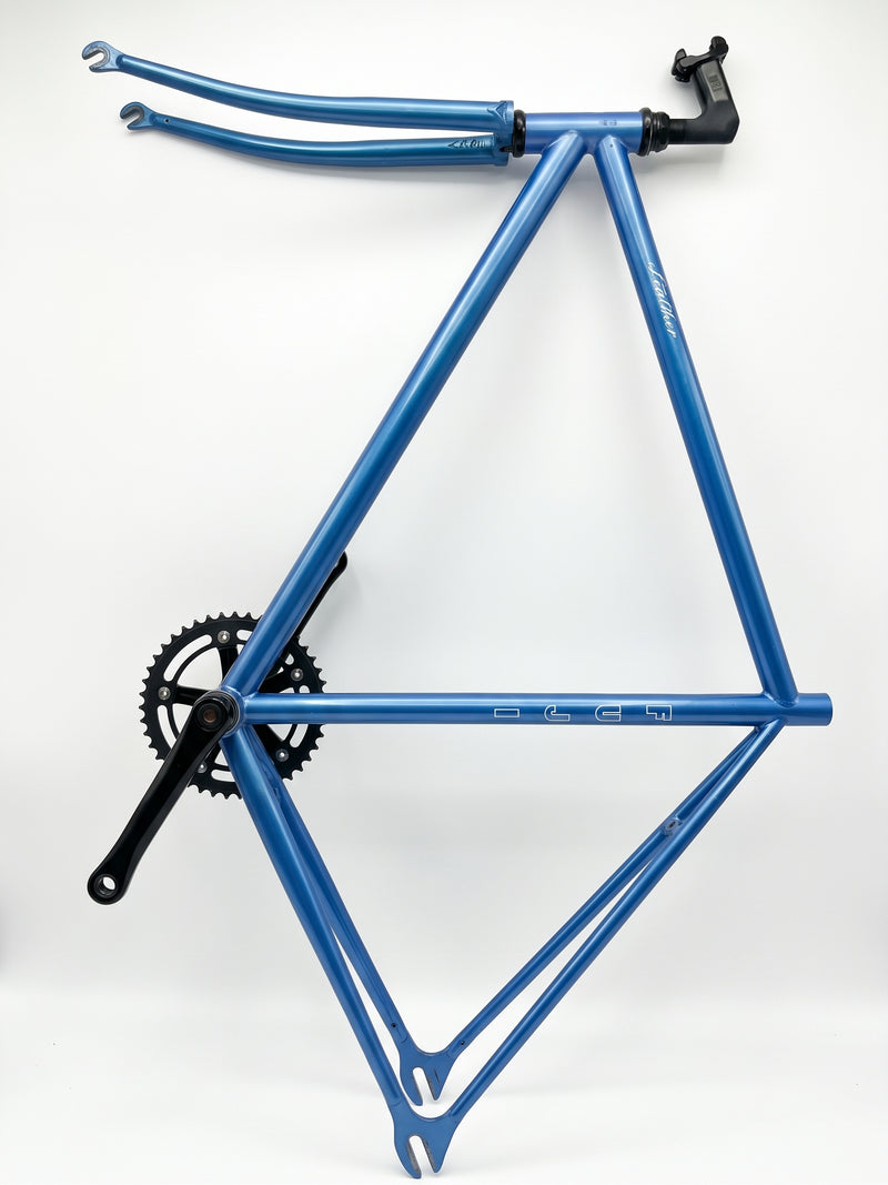 Fuji Feather Track Frameset w/ Crankset — Metallic Blue (Used)