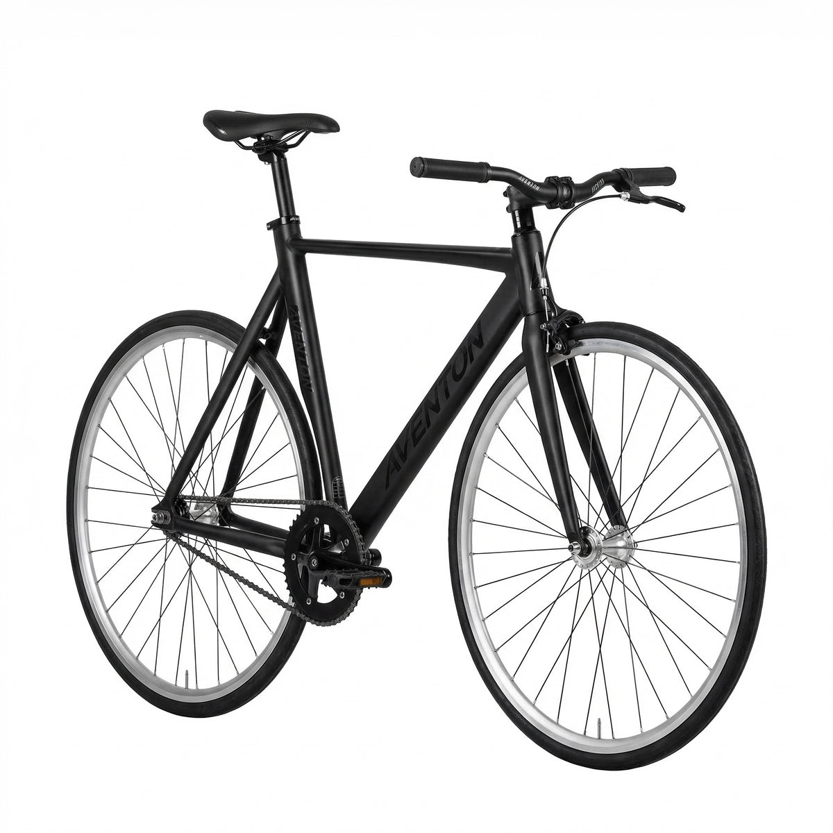 Bicycle - AVENTON Mataro - Low Track - 2018 - Fixed Gear Bike - Black - 700 C - 52 CM