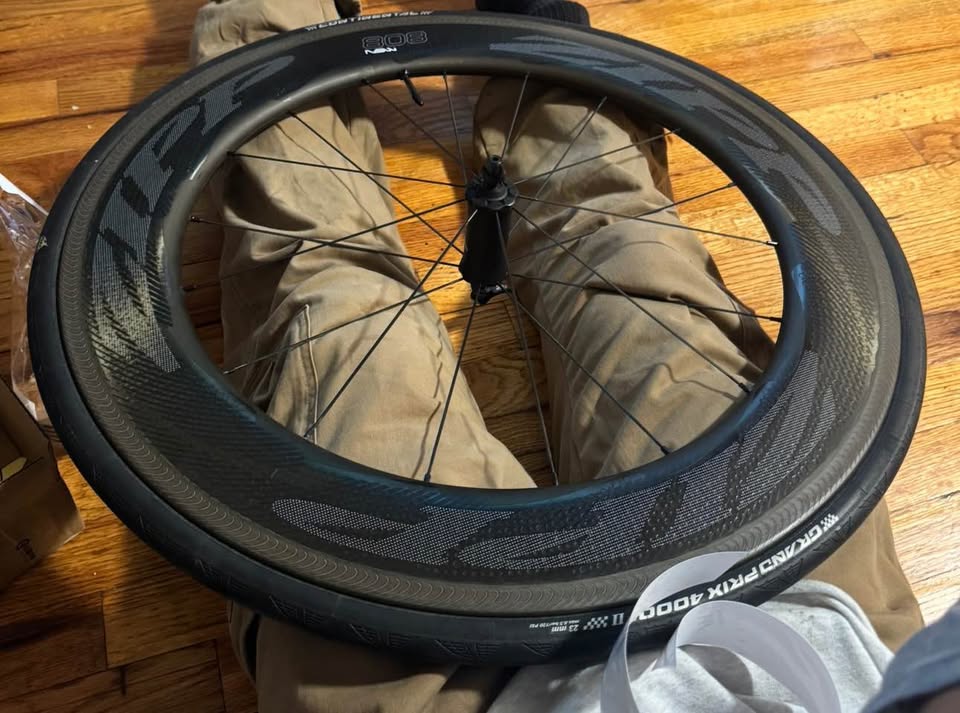 Zipp NSW 808 carbon track wheels