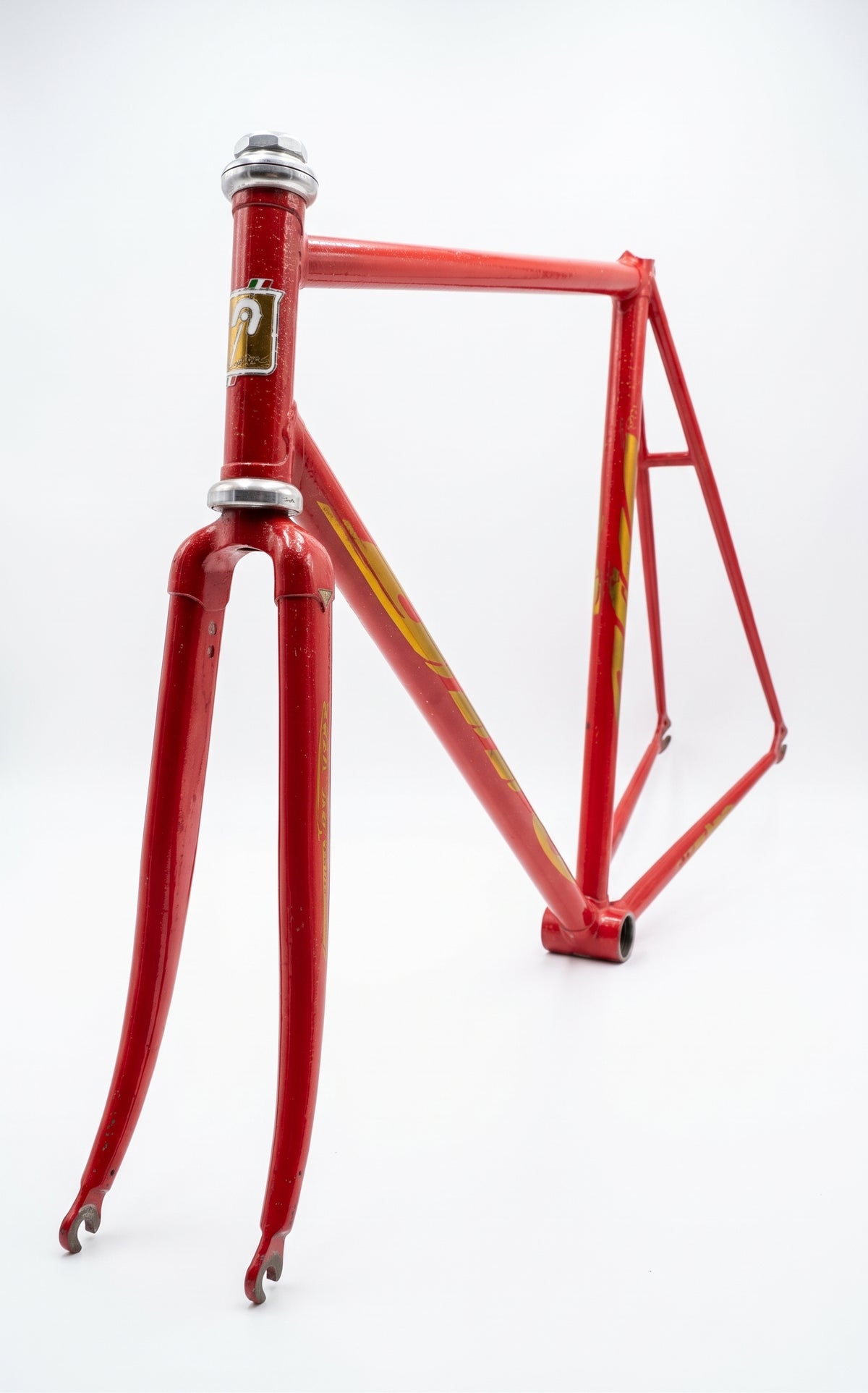 Meccanico Giro NJS Track Frame — 530mm, Sparkle Red (Used)