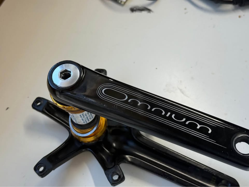 SRAM 165mm  144bcd Omnium Crankset Omni BB Black 165mm FixedGear Trackbike Fgfs