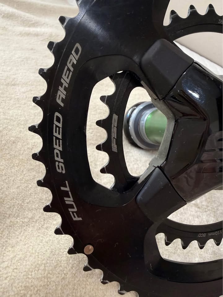 🚴‍♂️ FSA SL-K Light Carbon Crankset 170mm 52/36T w/ 4iiii Precision 3 Power Meter + FSA MegaEVO BB