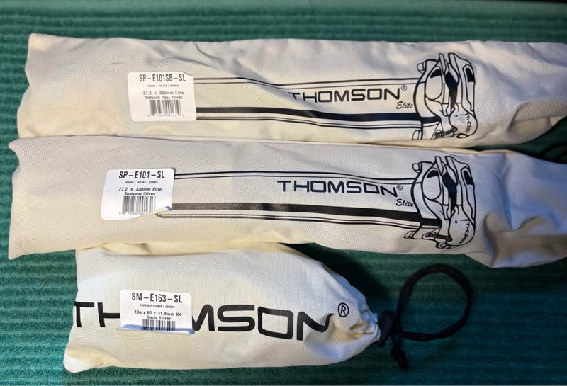 NIB Thomson 27.2 Elite seat post and 80mm stem