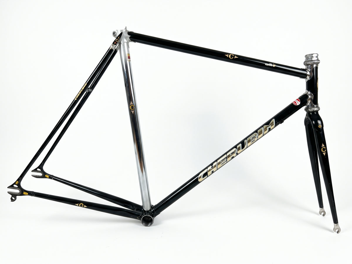 Cherubim Custom Track Frameset — Black/Silver (Used)