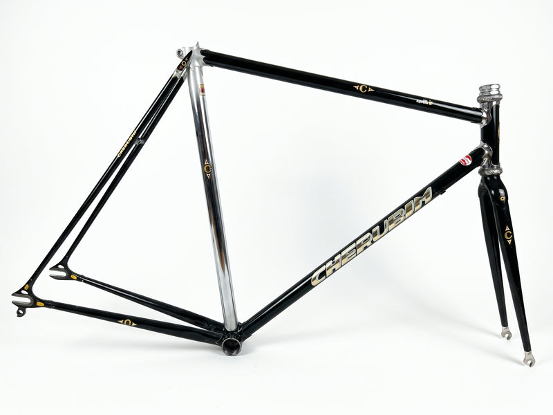 Cherubim Custom Track Frameset — Black/Silver (Used)