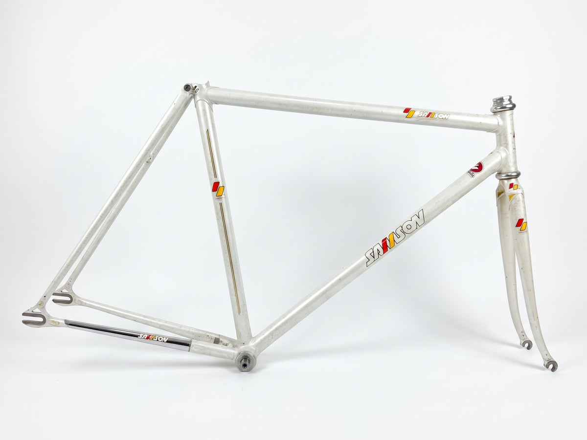 Samson Track Frame — 530mm, Pearl White Gold Flake (Used)