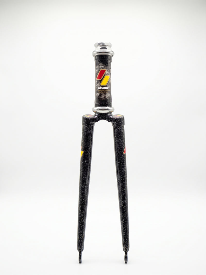 Samson NJS Track Frame — ~500mm, Black Rainbow Flake (Used)