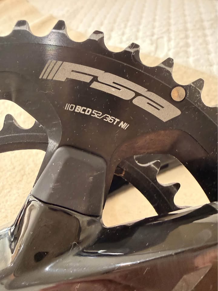 🚴‍♂️ FSA SL-K Light Carbon Crankset 170mm 52/36T w/ 4iiii Precision 3 Power Meter + FSA MegaEVO BB