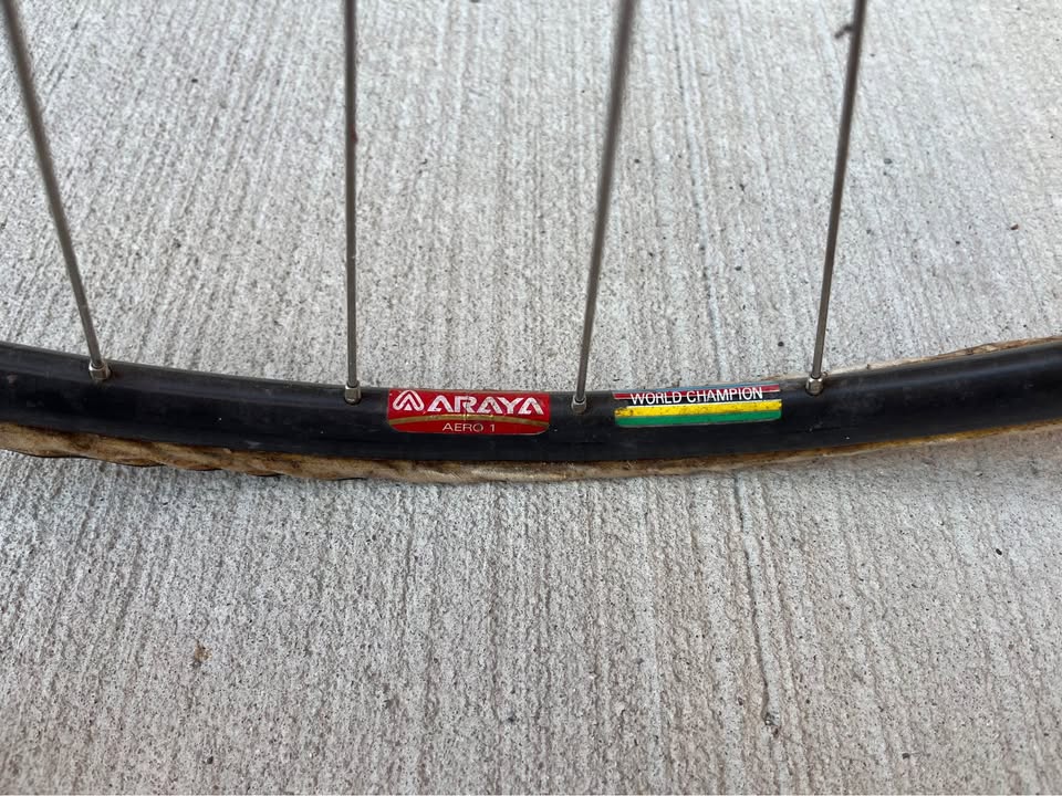 Araya Gold Aero 1 World Champion 700cc Tubular Track Fixed Gear Bike Bicycle Japan IRO hub 14T cog