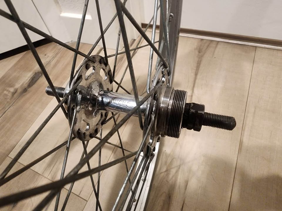 1986 Araya 7x Japan Rimset With High flange Polish Suzue japan Hubs