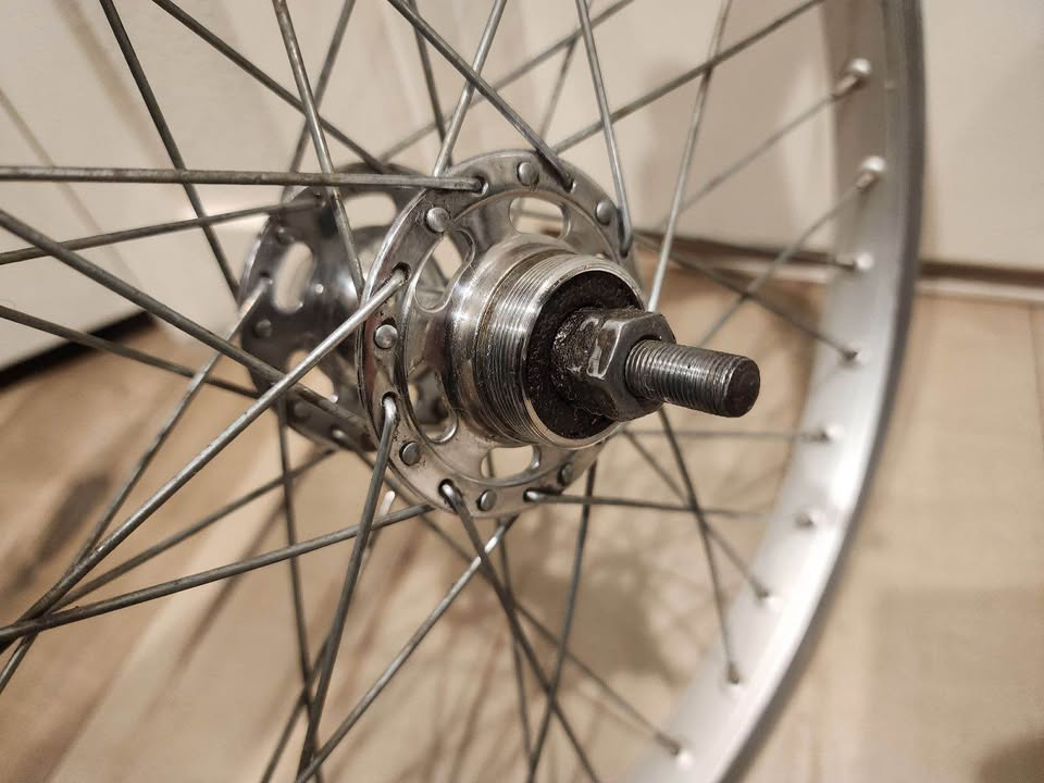 1986 Araya 7x Japan Rimset With High flange Polish Suzue japan Hubs