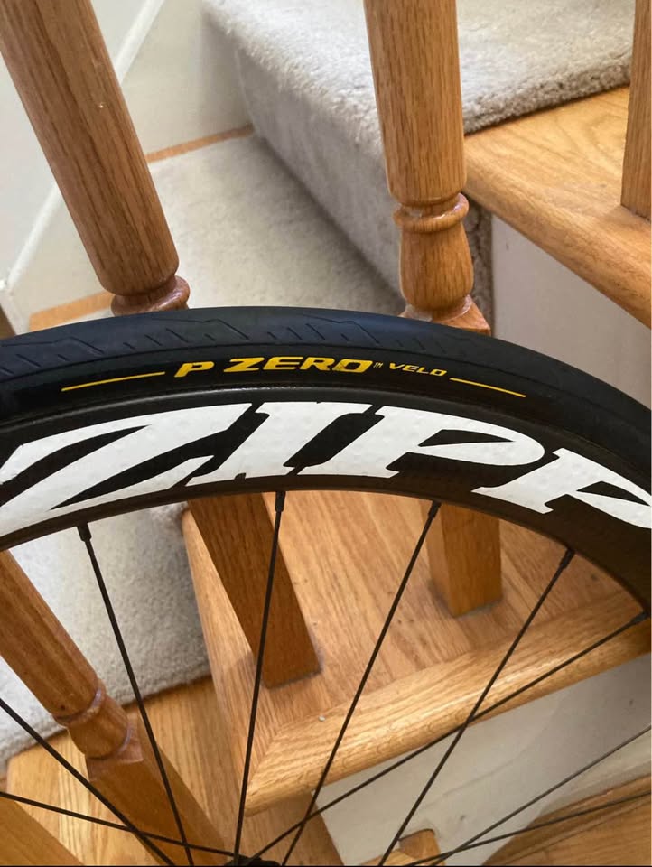Zipp 303 Firecrest XDR carbon, tubular (not tubeless) wheel set.