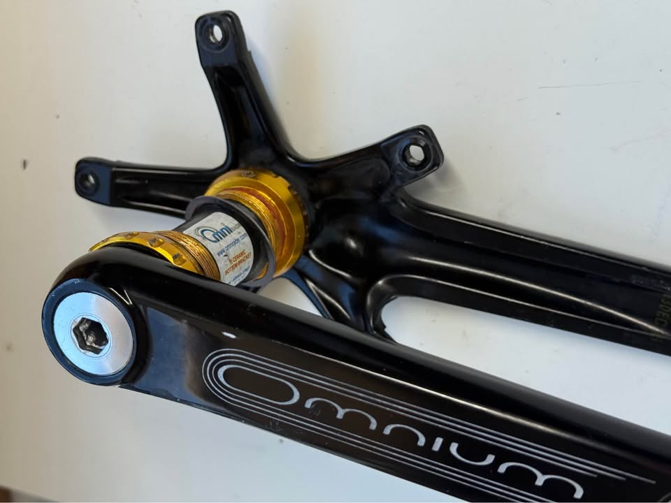 SRAM 165mm  144bcd Omnium Crankset Omni BB Black 165mm FixedGear Trackbike Fgfs