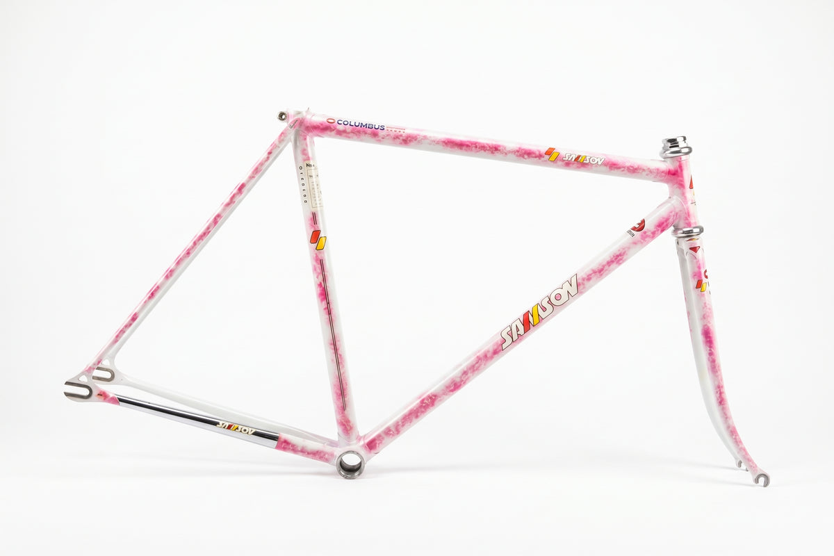 Samson Columbus NJS Track Frame — 510mm / Sakura Marble (Used)