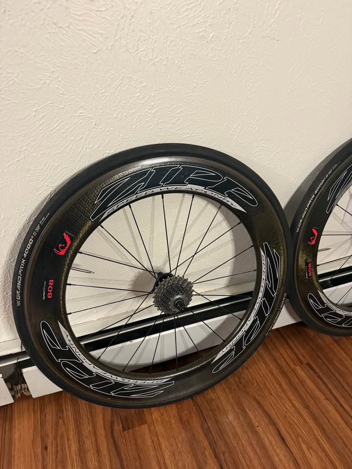 Zipp 808 Carbon Clincher Wheelset 10 Speed