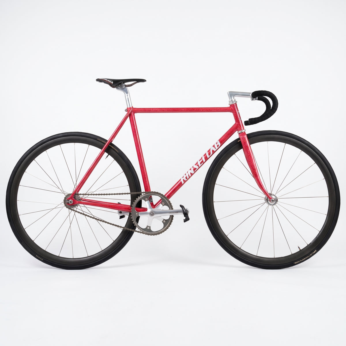 Rinsei Lab NJS Track Frame — 535mm, Red Flake (Used)