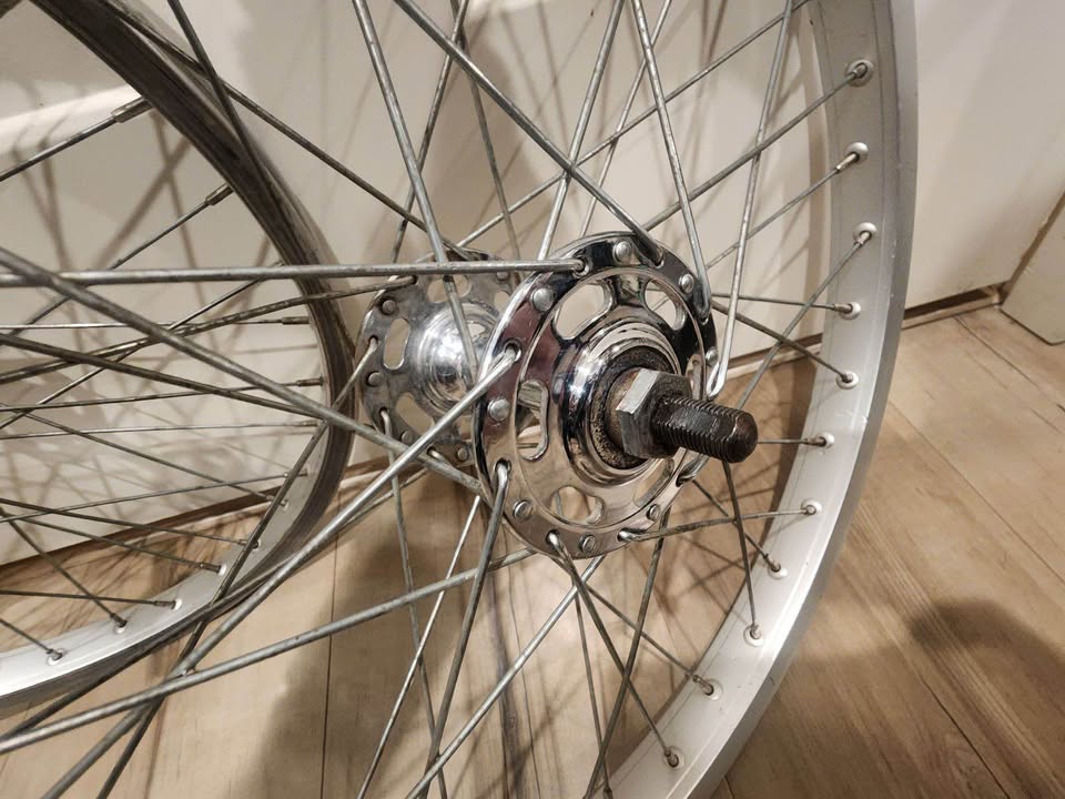 1986 Araya 7x Japan Rimset With High flange Polish Suzue japan Hubs