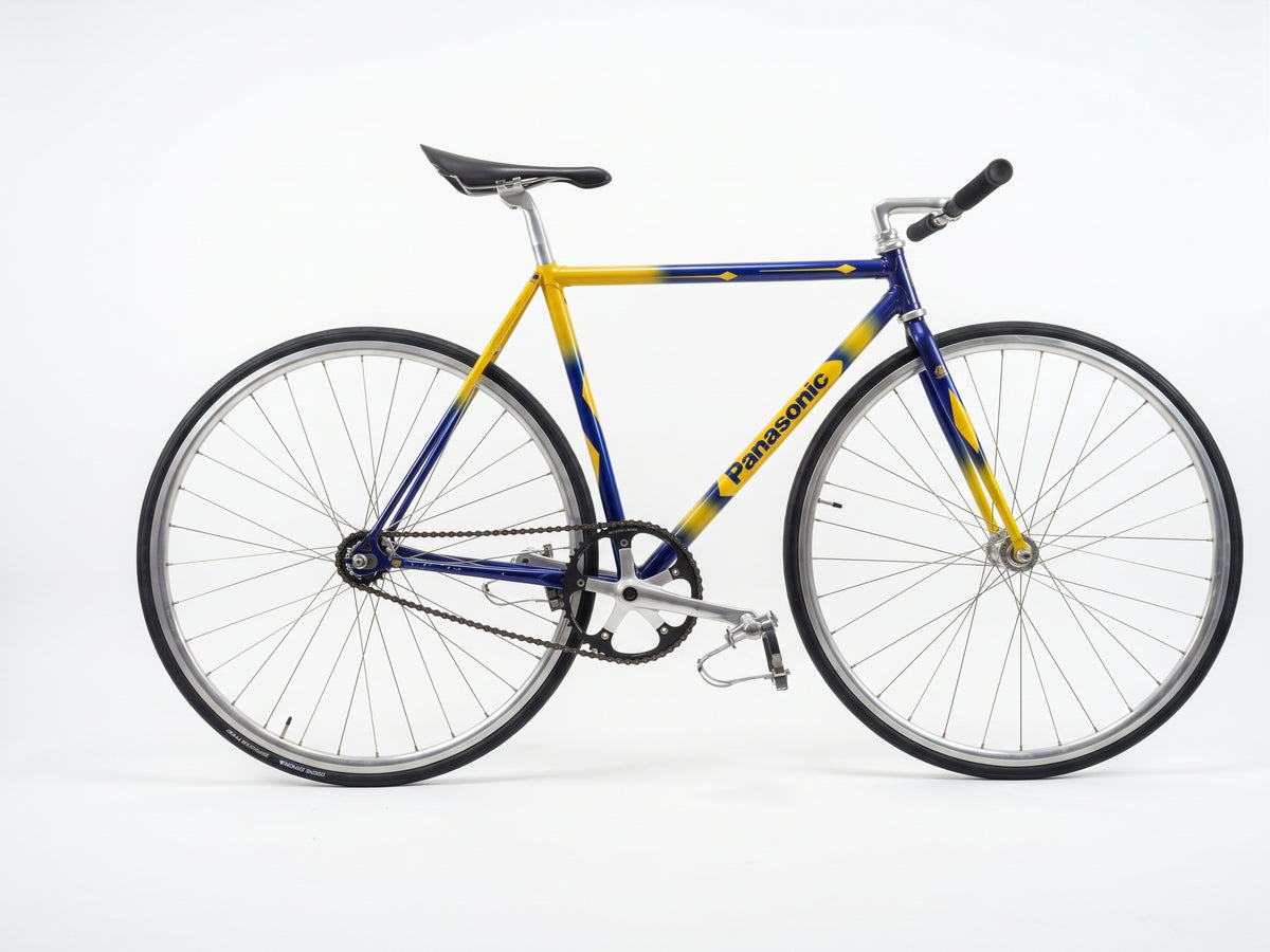 Panasonic Track Frameset — Blue/Yellow, 120mm Spacing (Used)