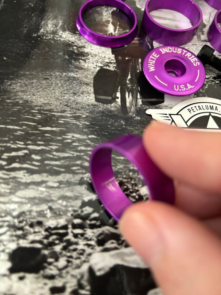 White Industries headset spacer and top cap set