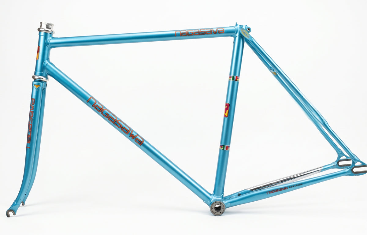 Nagasawa Track Frame — Matte Metallic Blue, 520mm TT (Used)