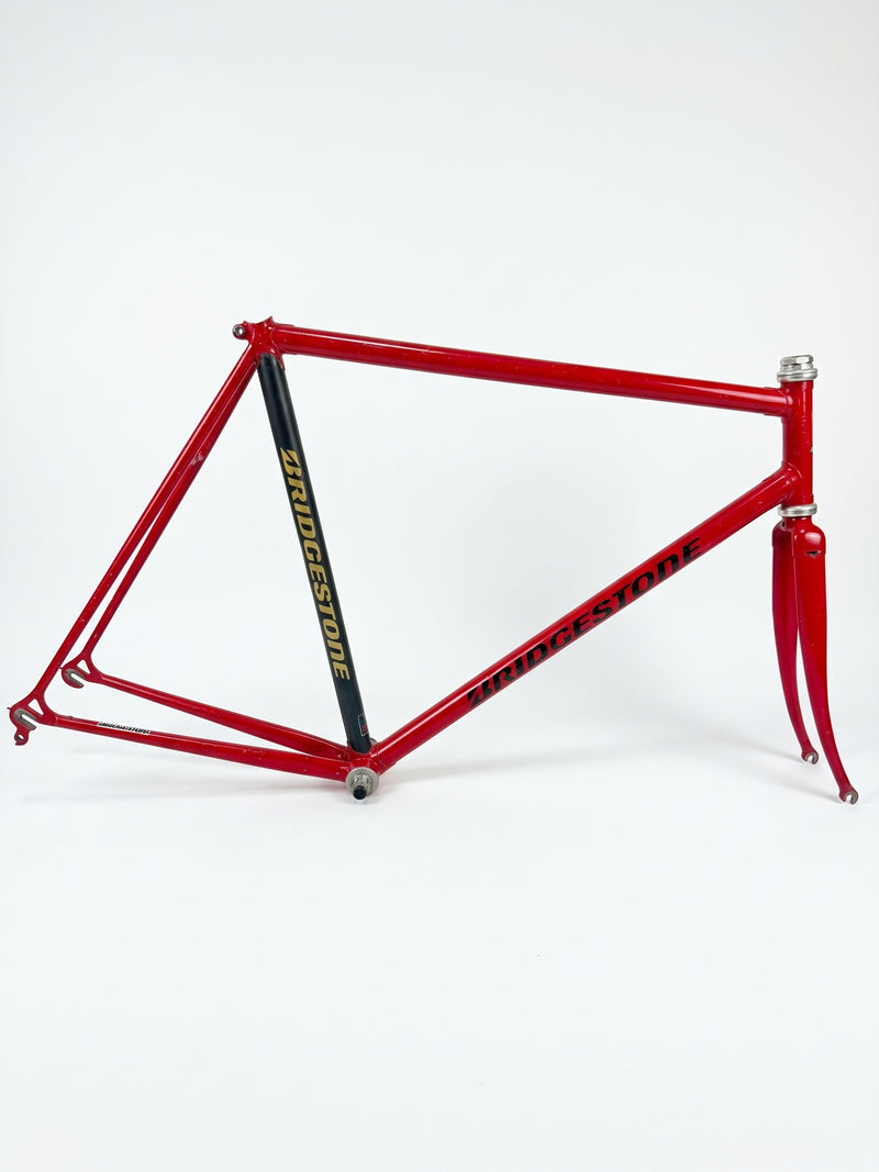 Bridgestone Track Frame — Red / Matte Black Sparkle (Used)
