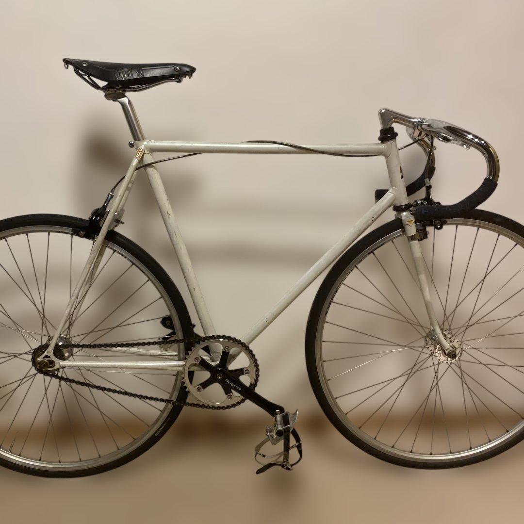 Eimei NJS Track Bike — 570mm, Pearl White (Used)