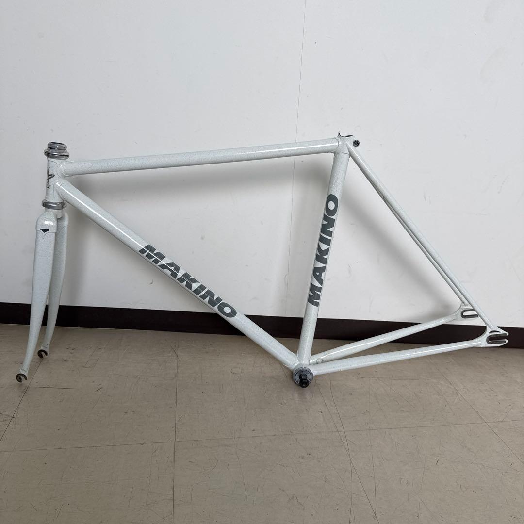 Makino NJS Track Frame — White Sparkle, MAX Fork (Used)